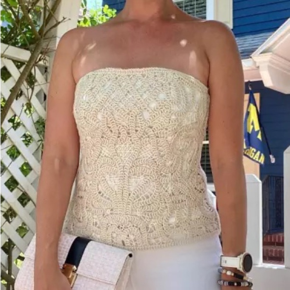 Crochet bustier (strapless top)